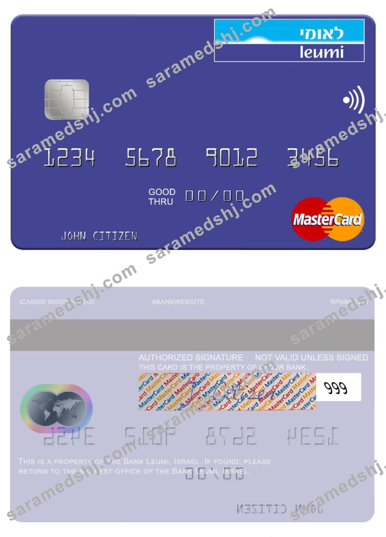 Israel Bank Leumi  mastercard